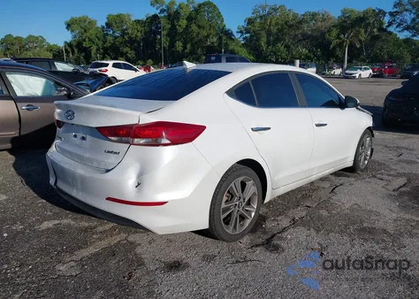 2017 Hyundai Elantra Limited z USA, uszkodzony, nr VIN 5NPD84LF1HH027112